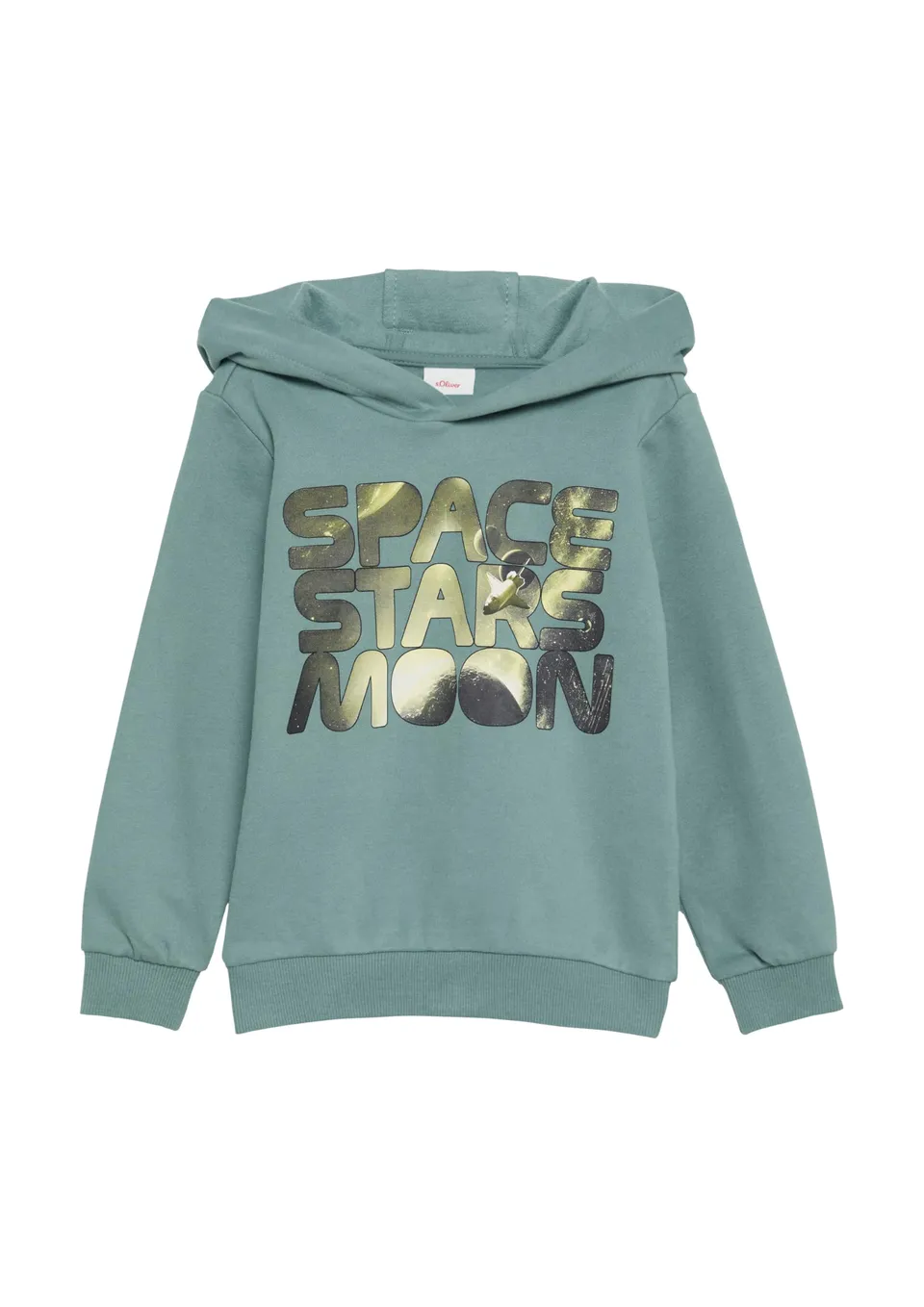 s.Oliver RED LABEL Hoodie Frontprint Türkisblau