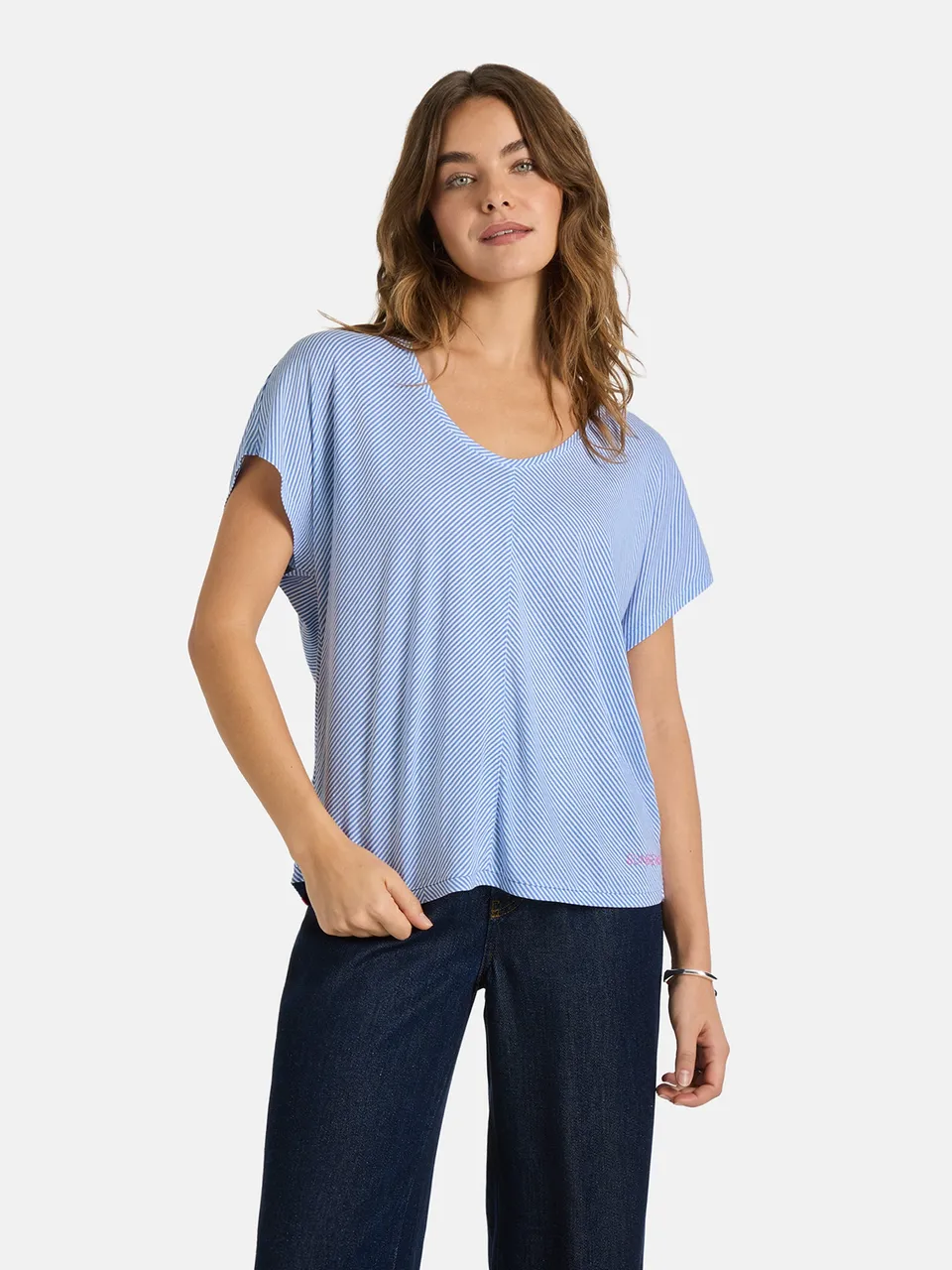 Lieblingsstück CrenildaL T-Shirt air blue Baumwollmix
