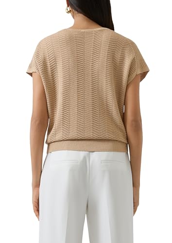 s.Oliver Red Label Feinstrickshirt Metallic-Garn kurzarm L
