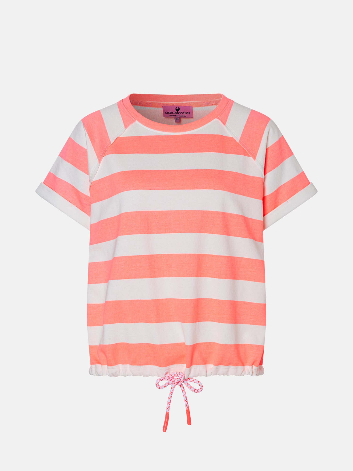 Lieblingsstück SallyL Shirt sunset gestreift Kurzarm