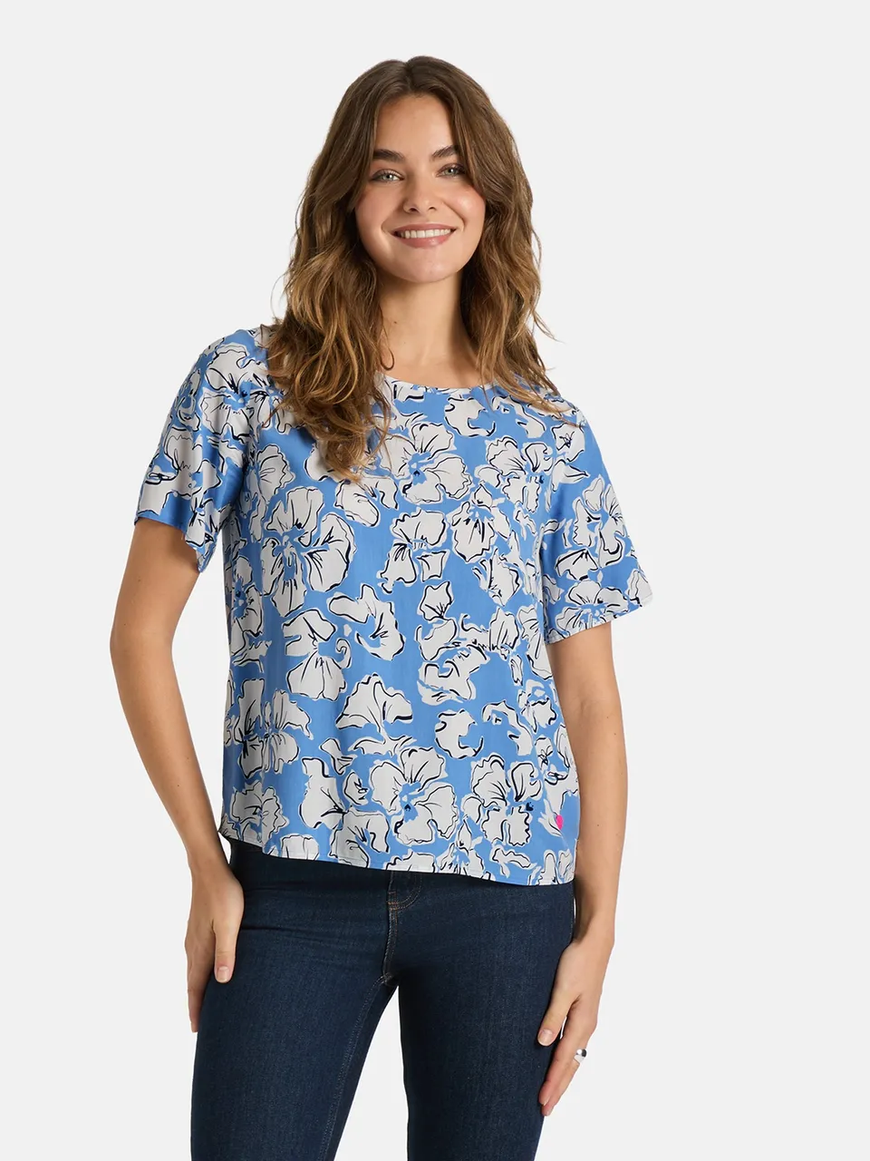 Lieblingsstück ReneeL Bluse Viskose air blue Print