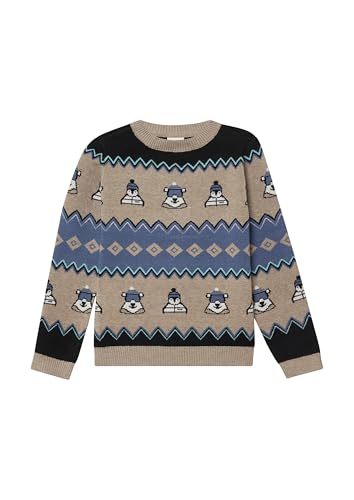 s.Oliver RED LABEL Jacquardpullover Rundhals 92-98 gemustert