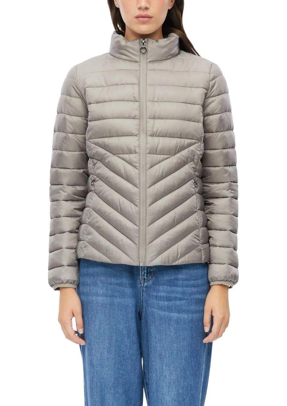 s.Oliver RED LABEL Steppjacke Packfunktion Grau leicht