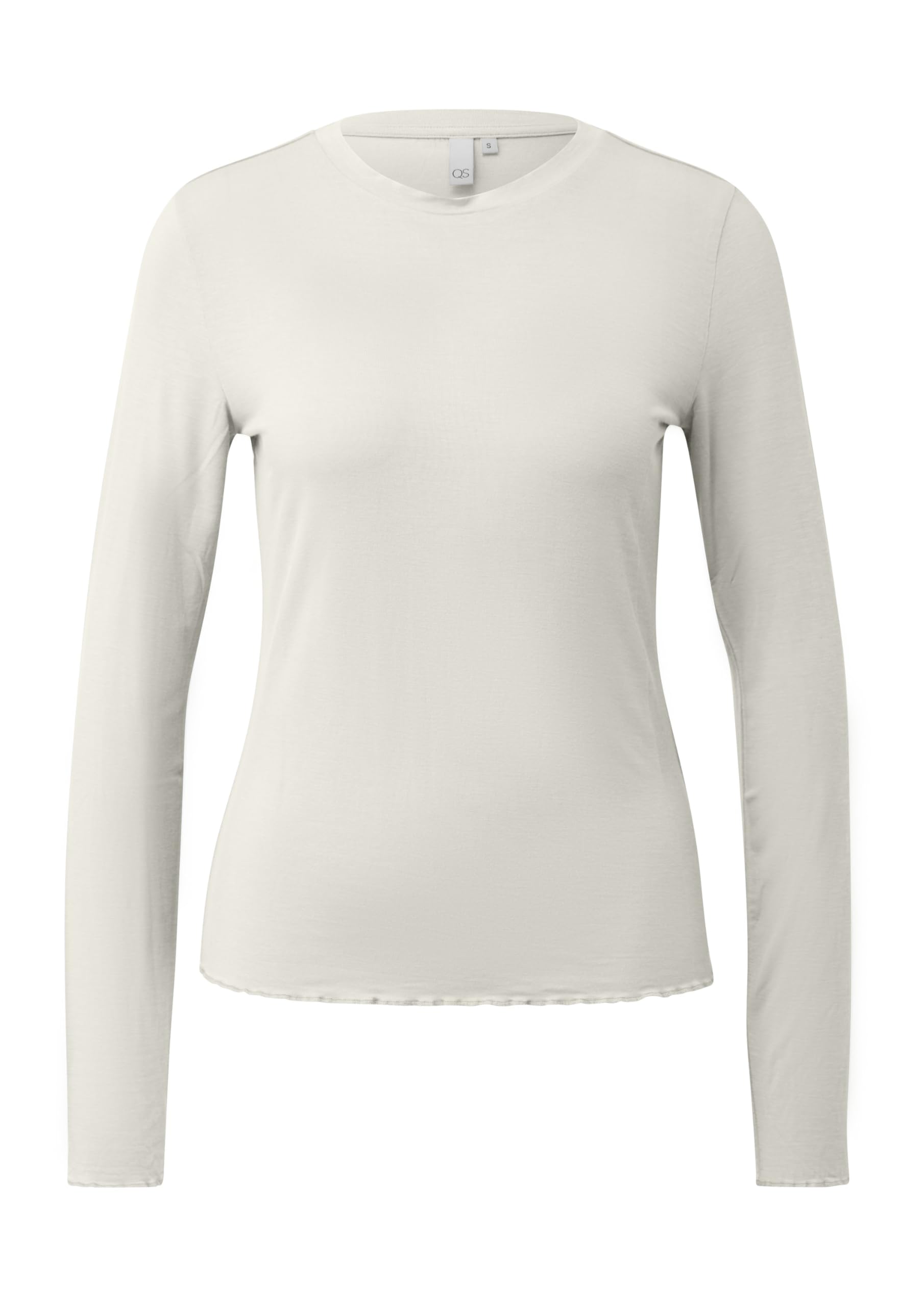 s.Oliver QS Longsleeve Viskosestretch schmal M ecru