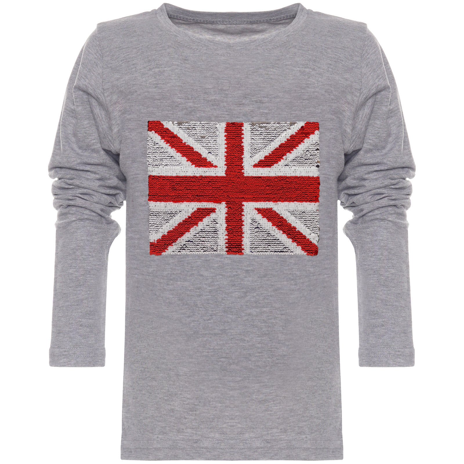 BEZLIT 21731 Jungen Langarmshirt Pailletten Grau Gr.104