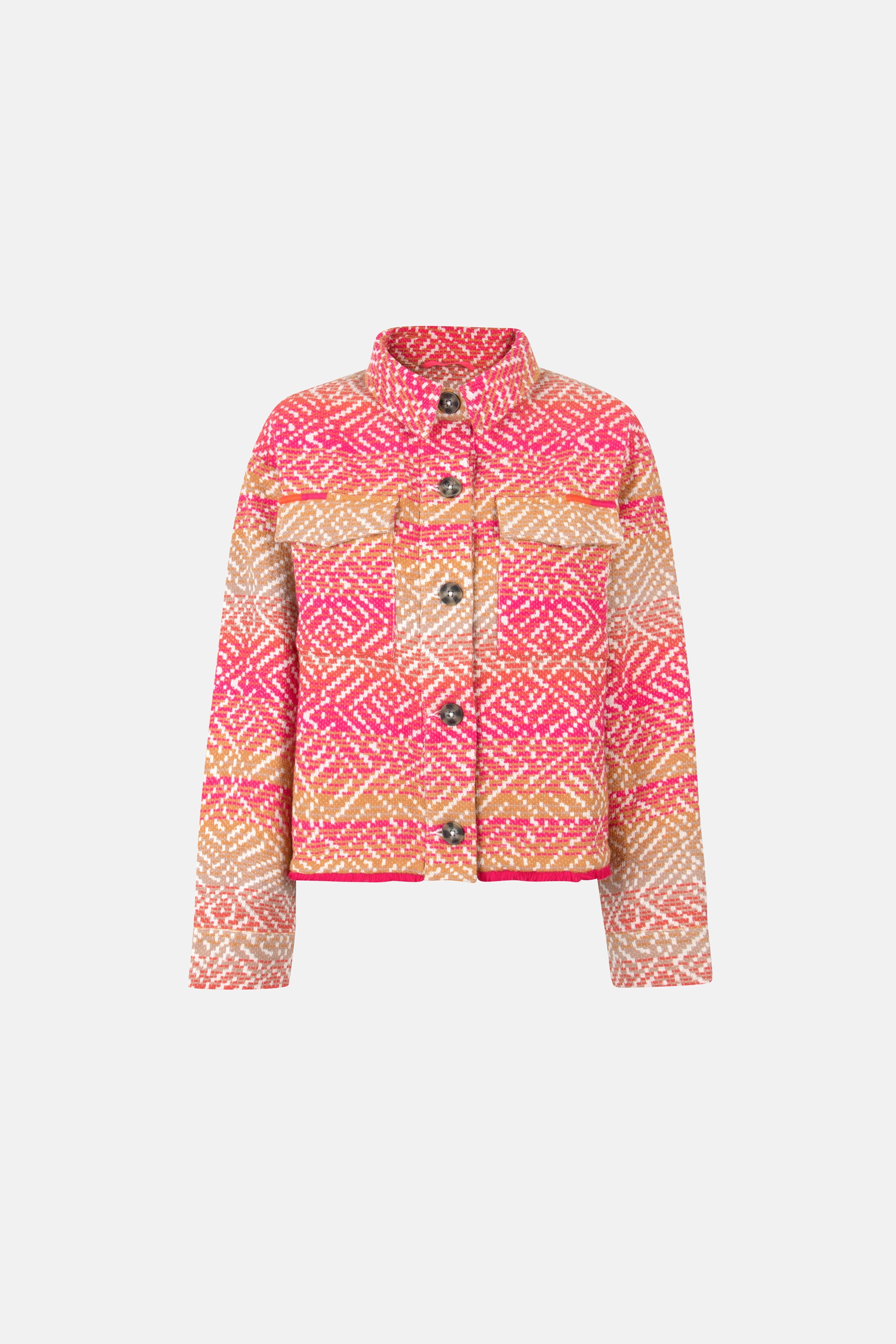 Lieblingsstück IdnaL Jacke orange Baumwolle Hemdkragen