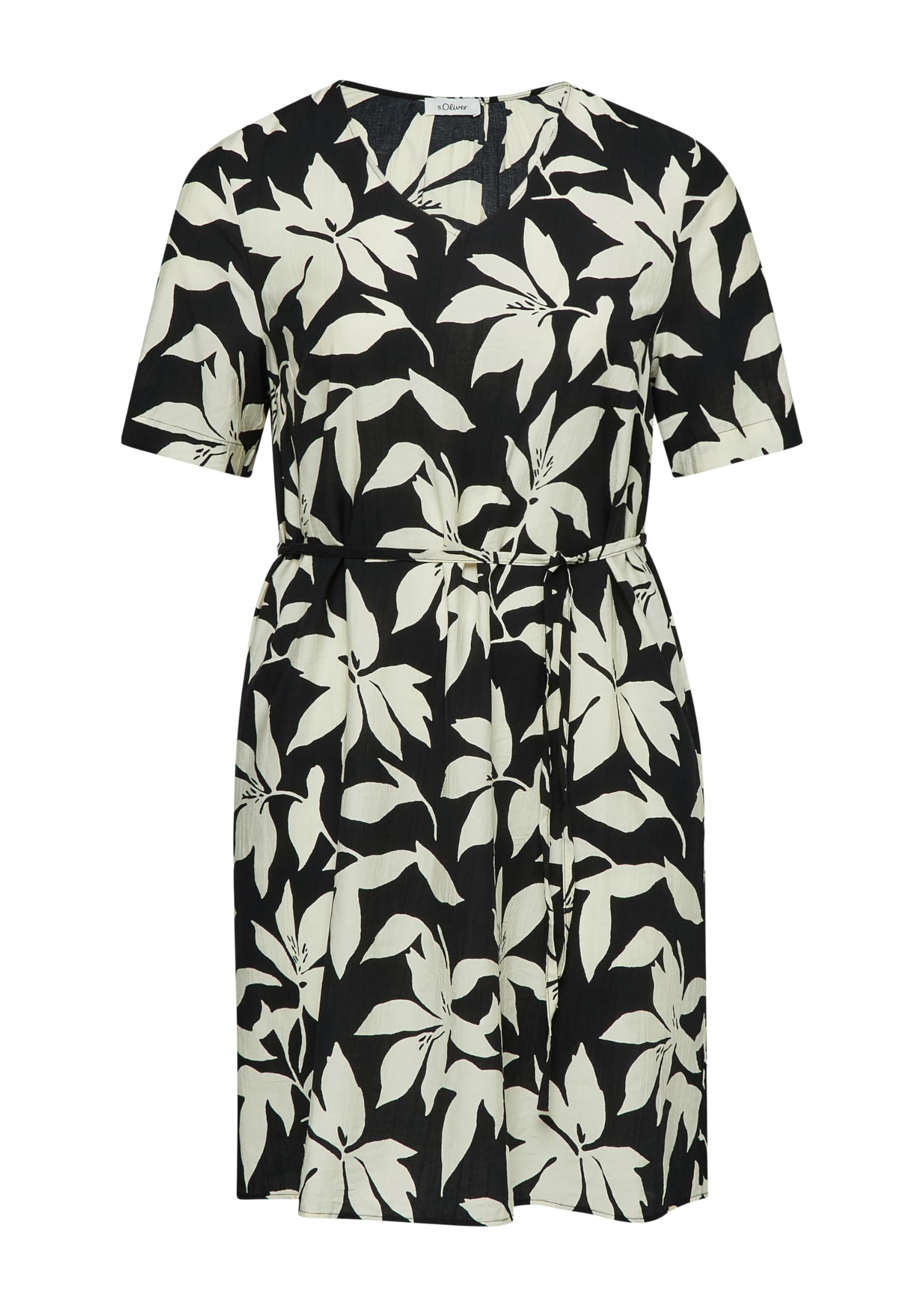 s.Oliver Red Label Kleid mit Gürtel Print Gr.48
