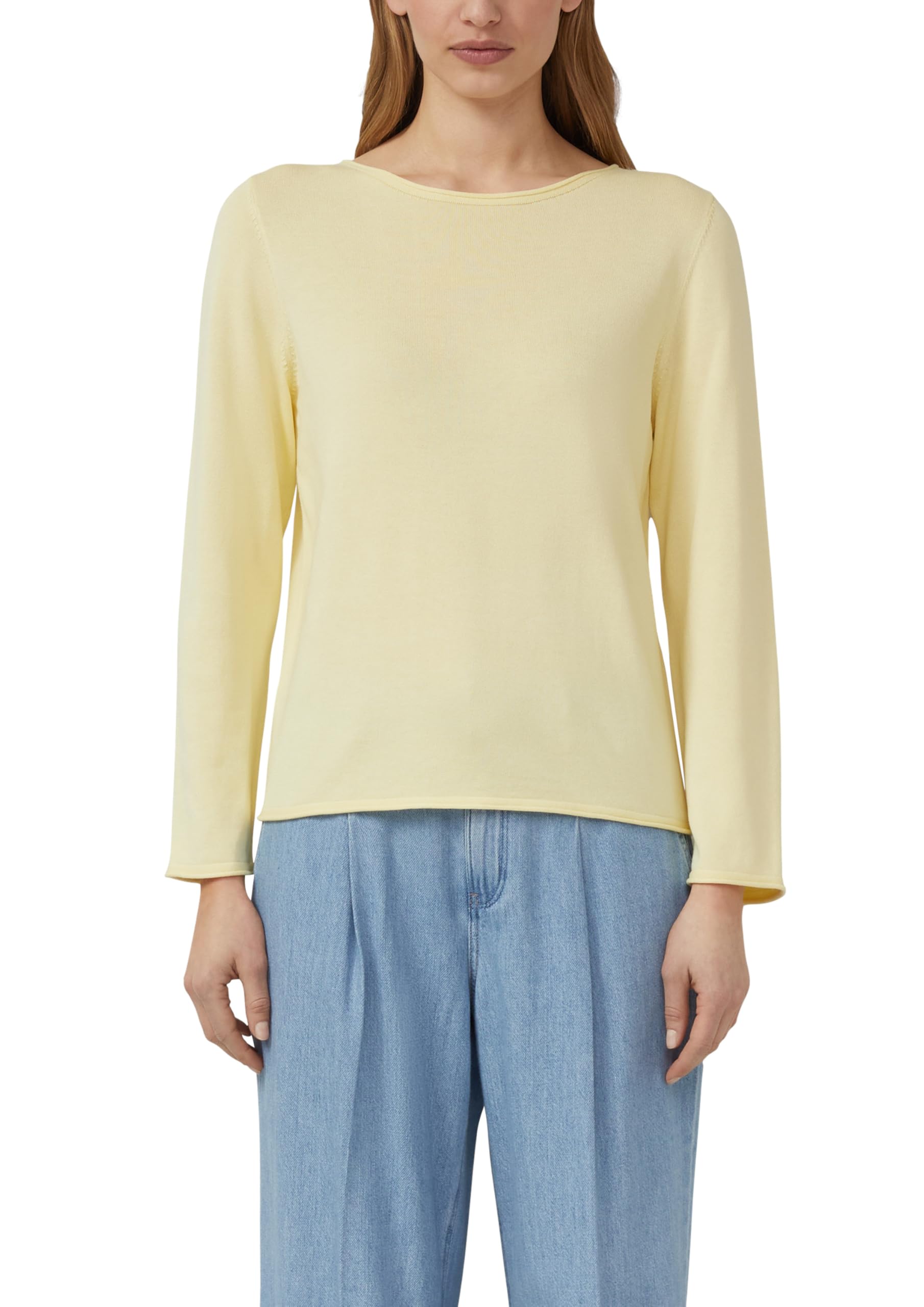 s.Oliver Red Label Feinstrickpullover Rollkanten Langarm