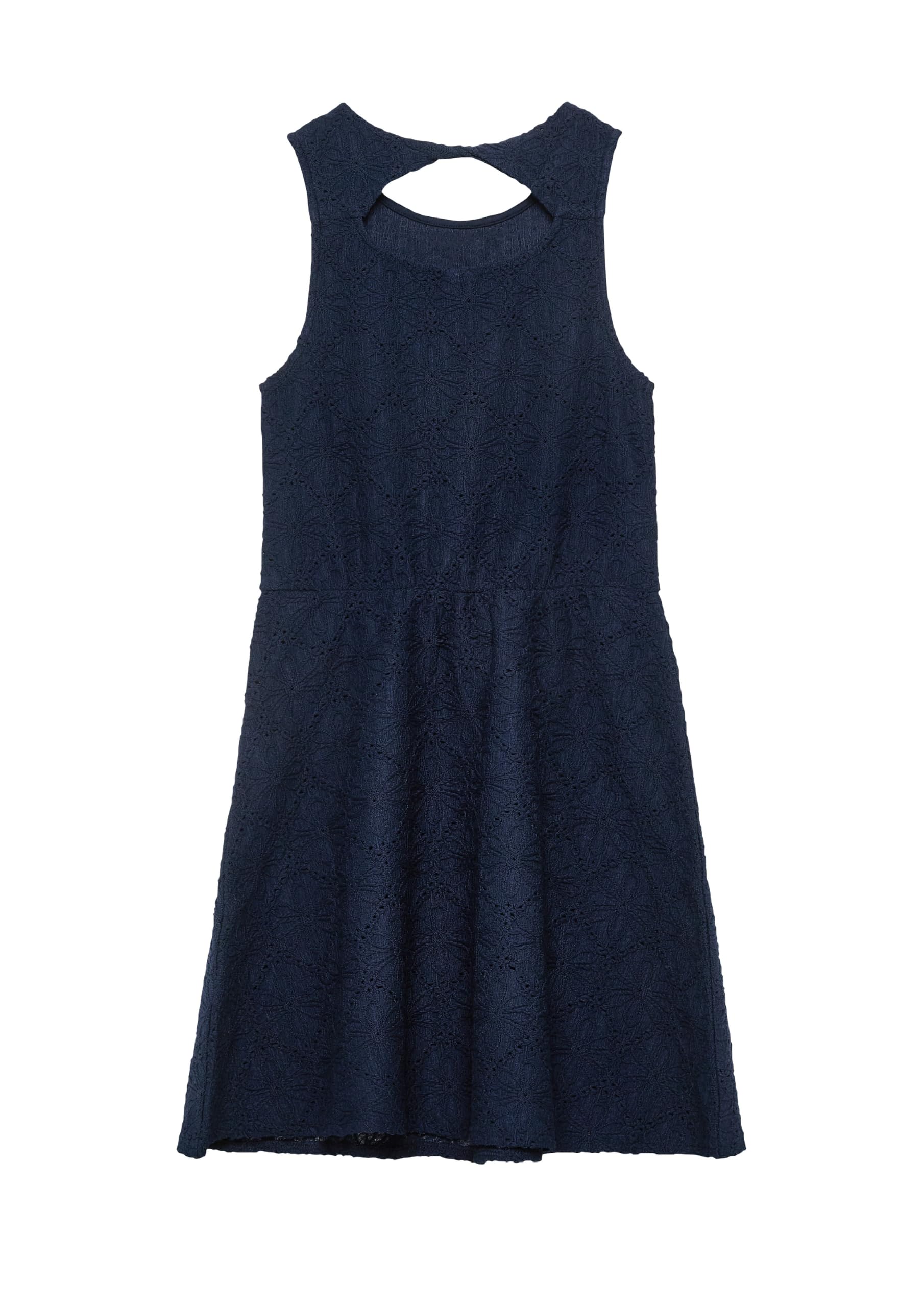 s.Oliver Red Label Cut-Out Kleid navy Strickmuster