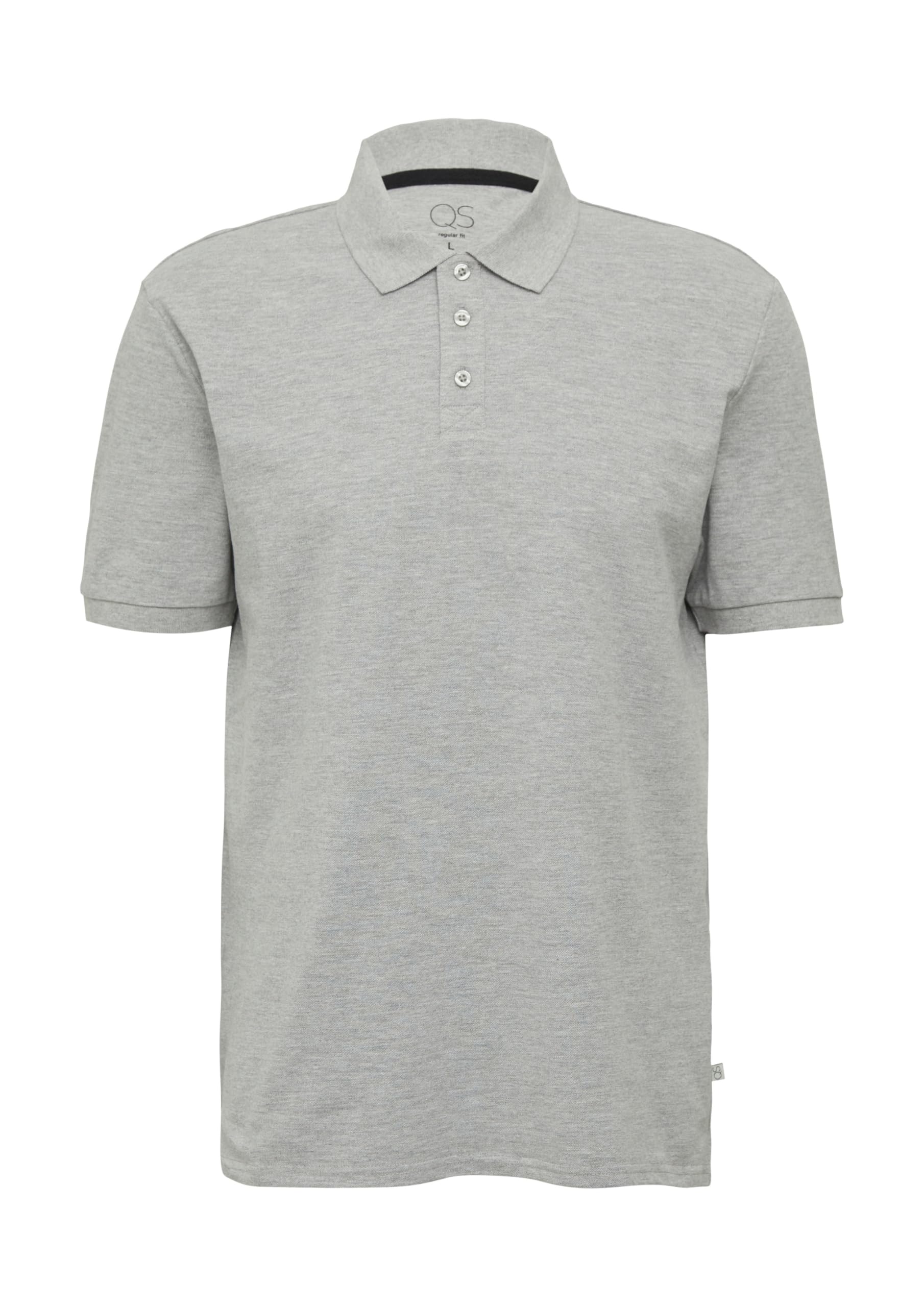 s.Oliver QS 2165559 Polo Shirt L Grau Meliert