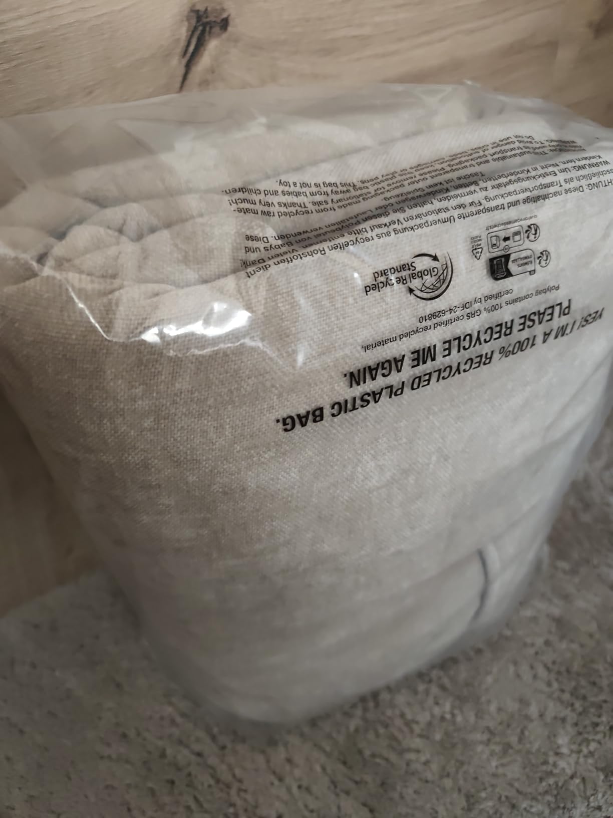 s.Oliver Lounge Hoodie Polyesterflausch grau Einheitsgröße