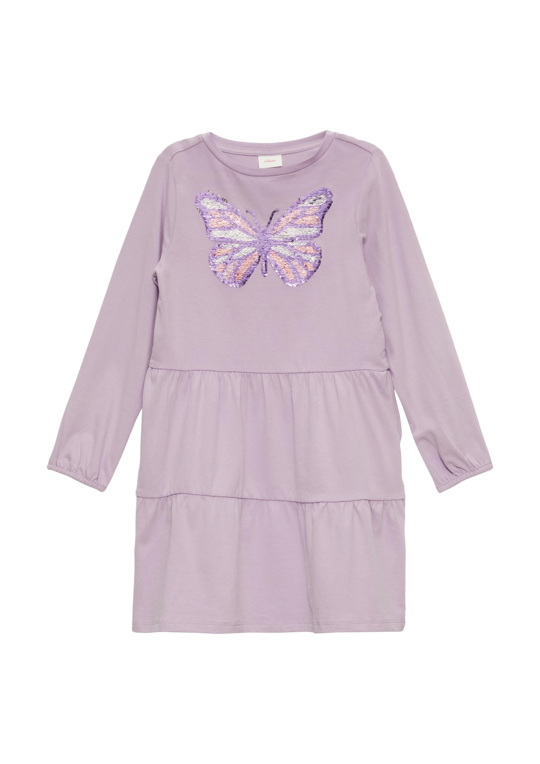 s.Oliver Junior Midikleid Wendepailletten Baumwolle lavendel 122