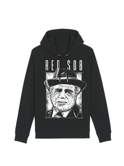 dna merch Lionel Stander Red SOB Damen Hoodie schwarz Baumwolle