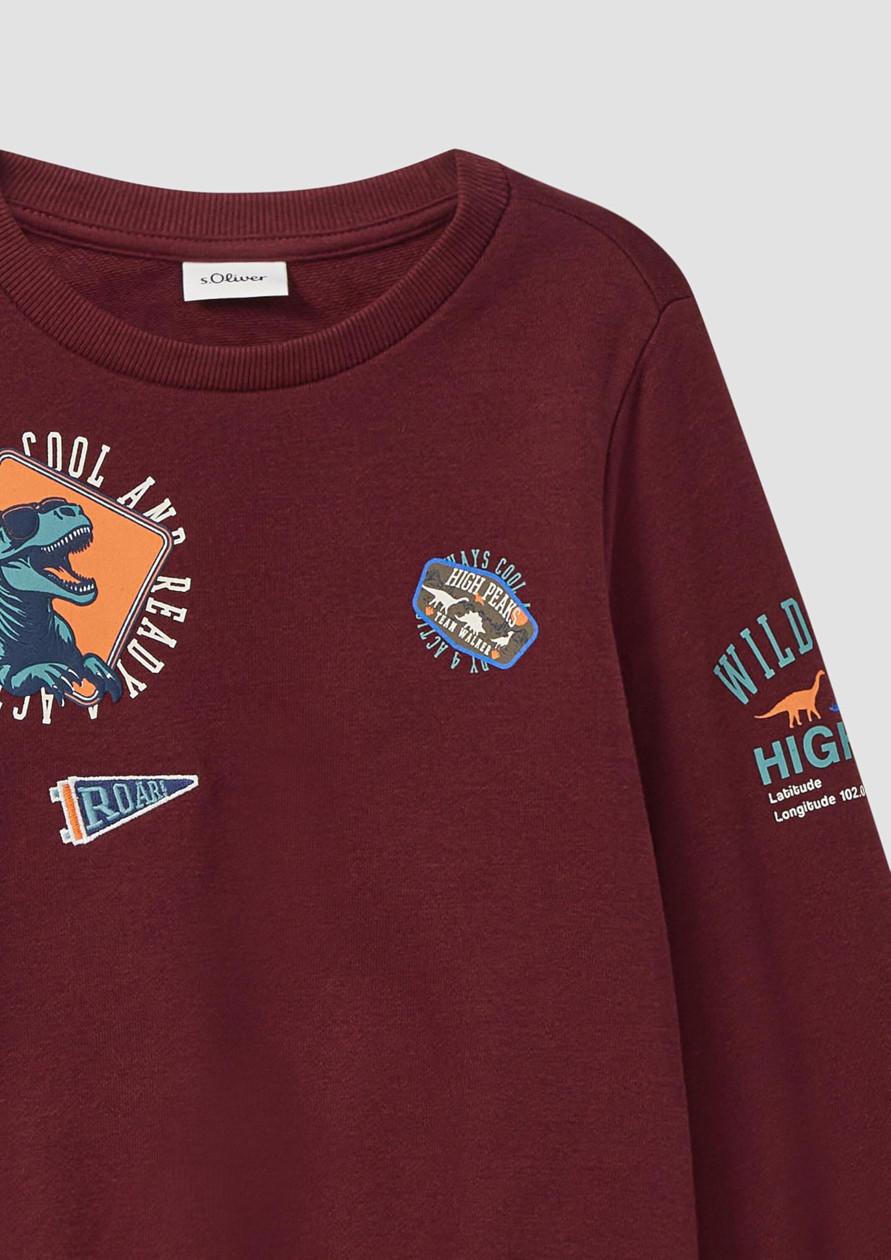 s.Oliver Jungen Sweatshirt 3D-Print Rot 128-134