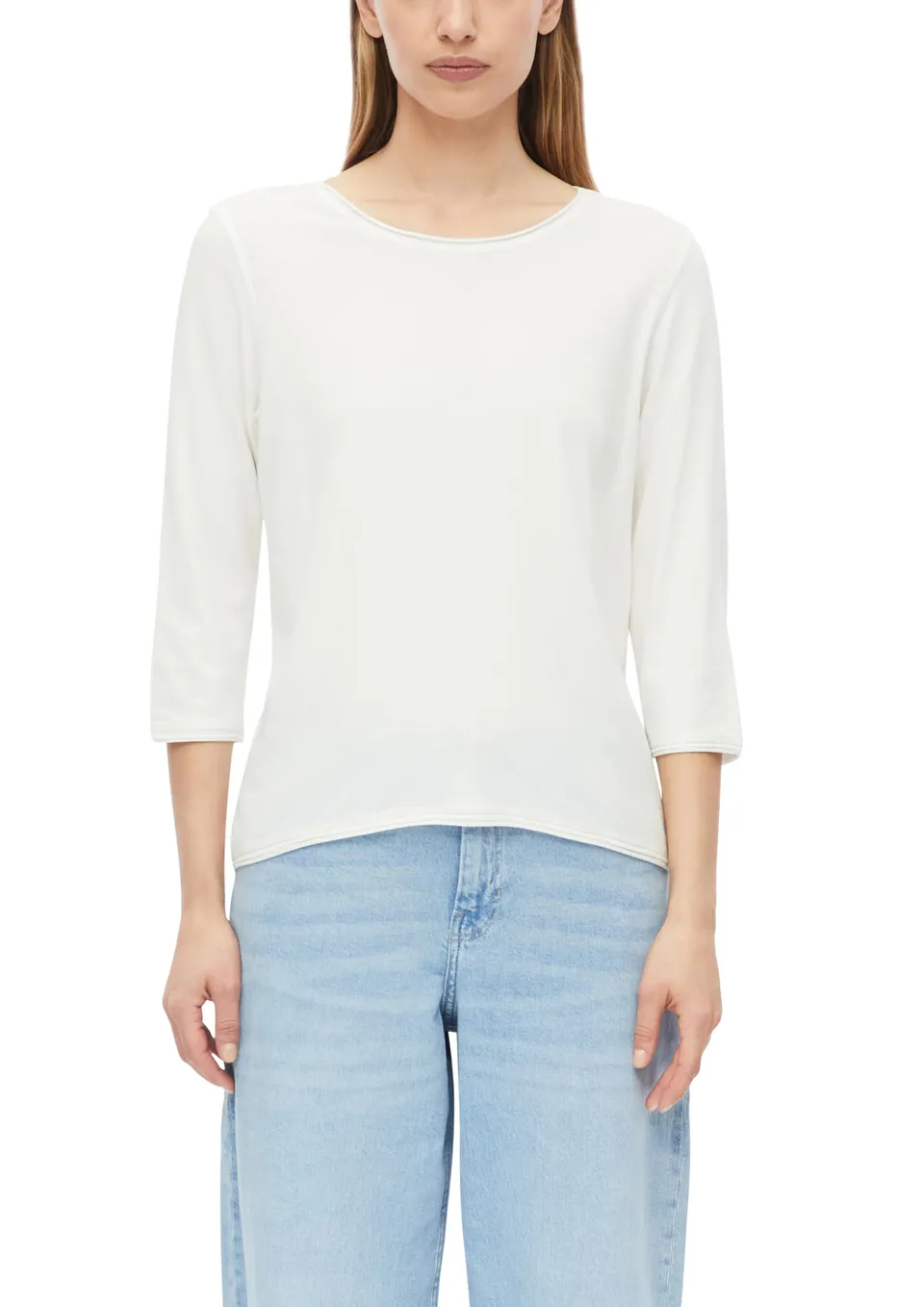 s.Oliver T-Shirt Relaxed Fit 3/4-Arm Schwarz