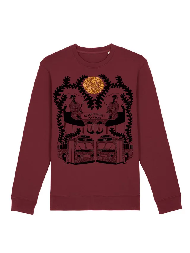 dna merch Montgomery Bus Boycott Sweatshirt Damen Baumwolle