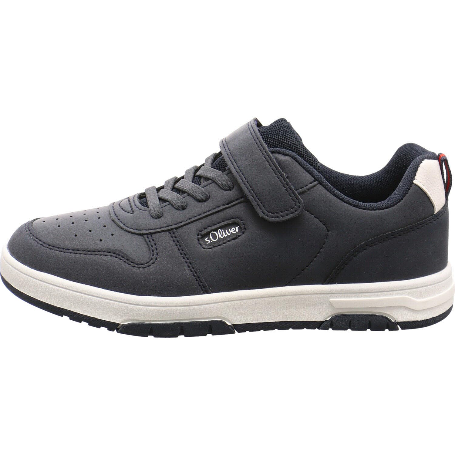 s.Oliver Junior Sneaker Klettverschluss Navy flach