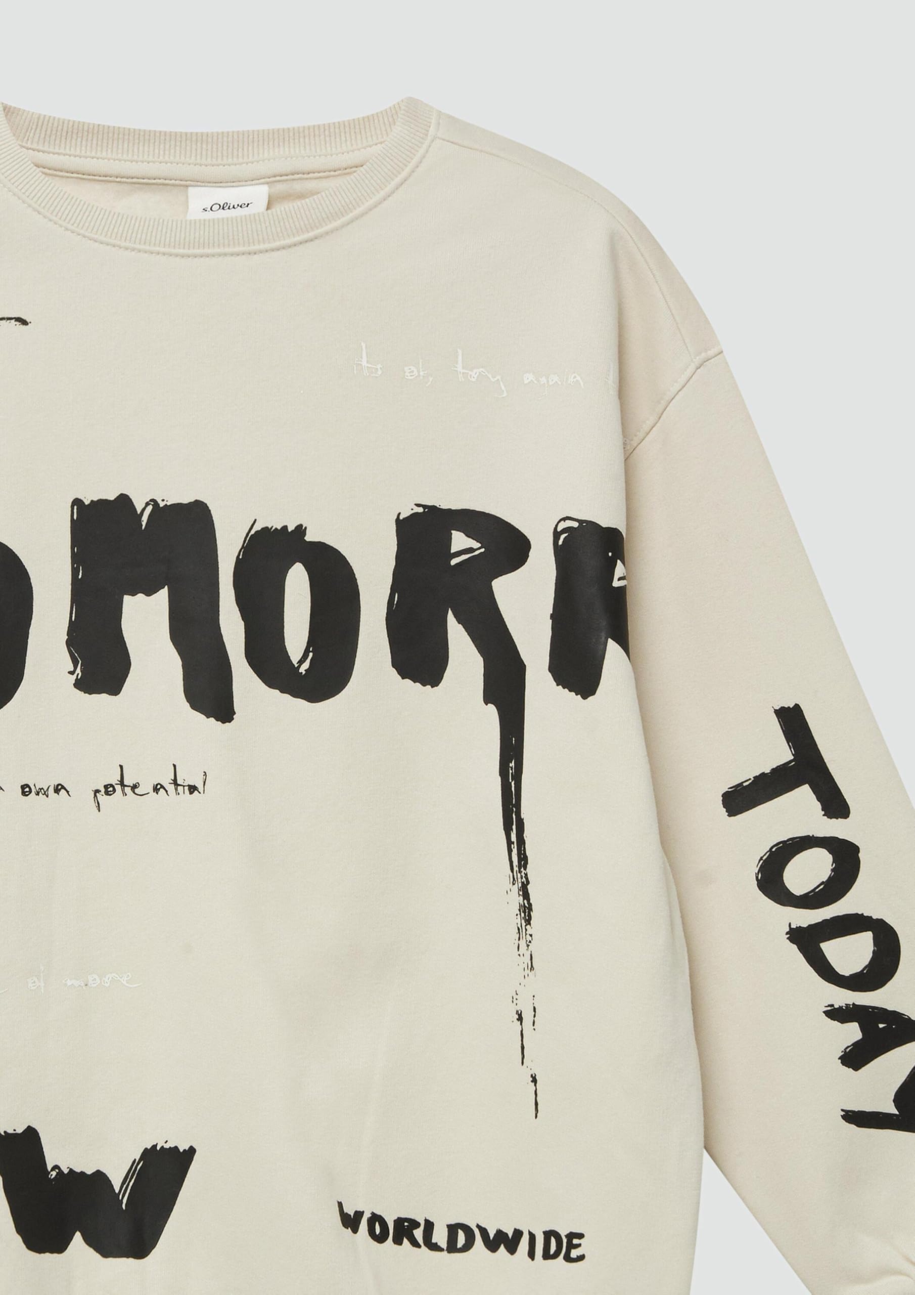 s.Oliver Junior Oversized Sweatshirt hellbeige 146-152