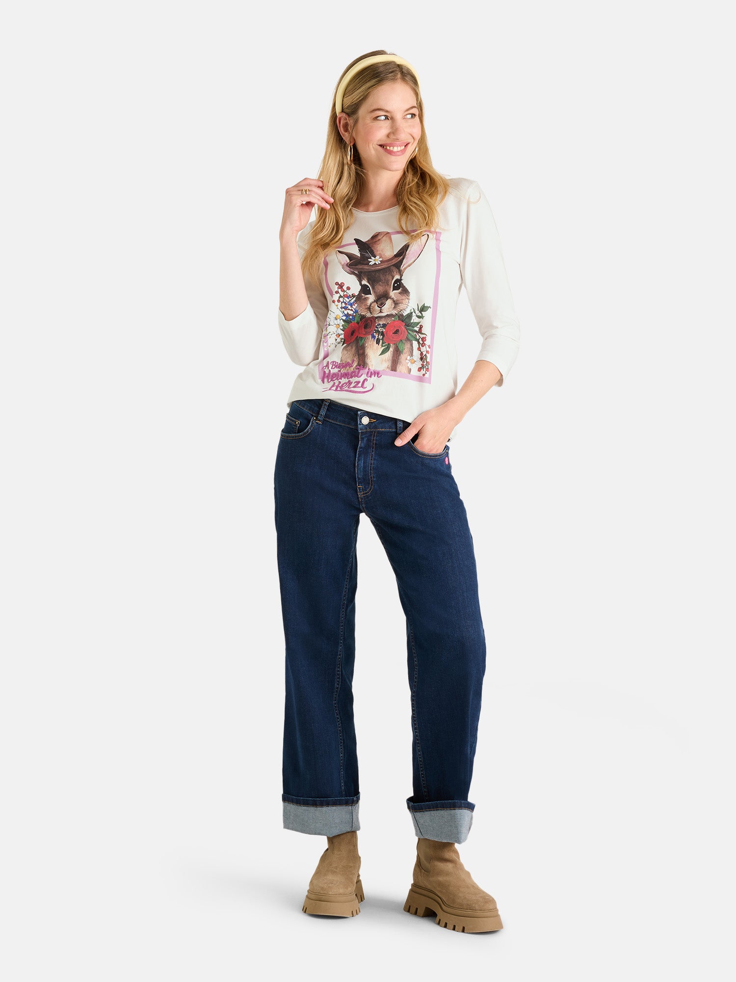 Lieblingsstück LeonaL Longsleeve Baumwolle Off White