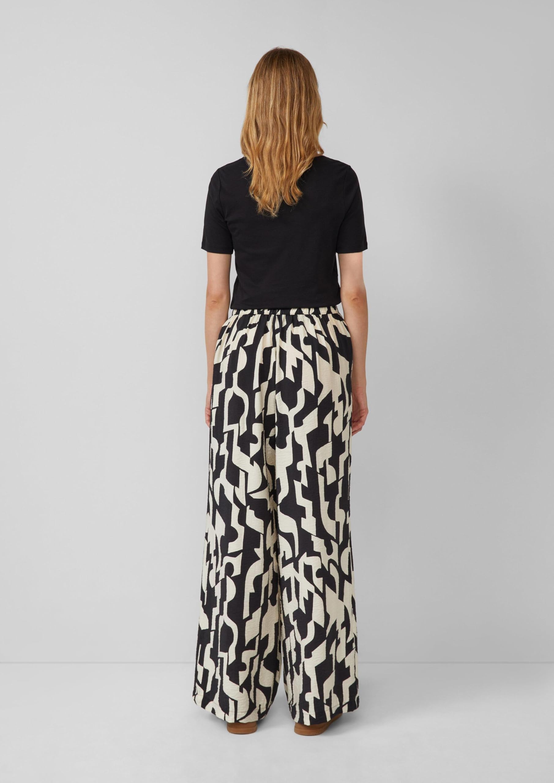 s.Oliver Junior Wide-Leg-Hose 40 schwarz Loose Fit