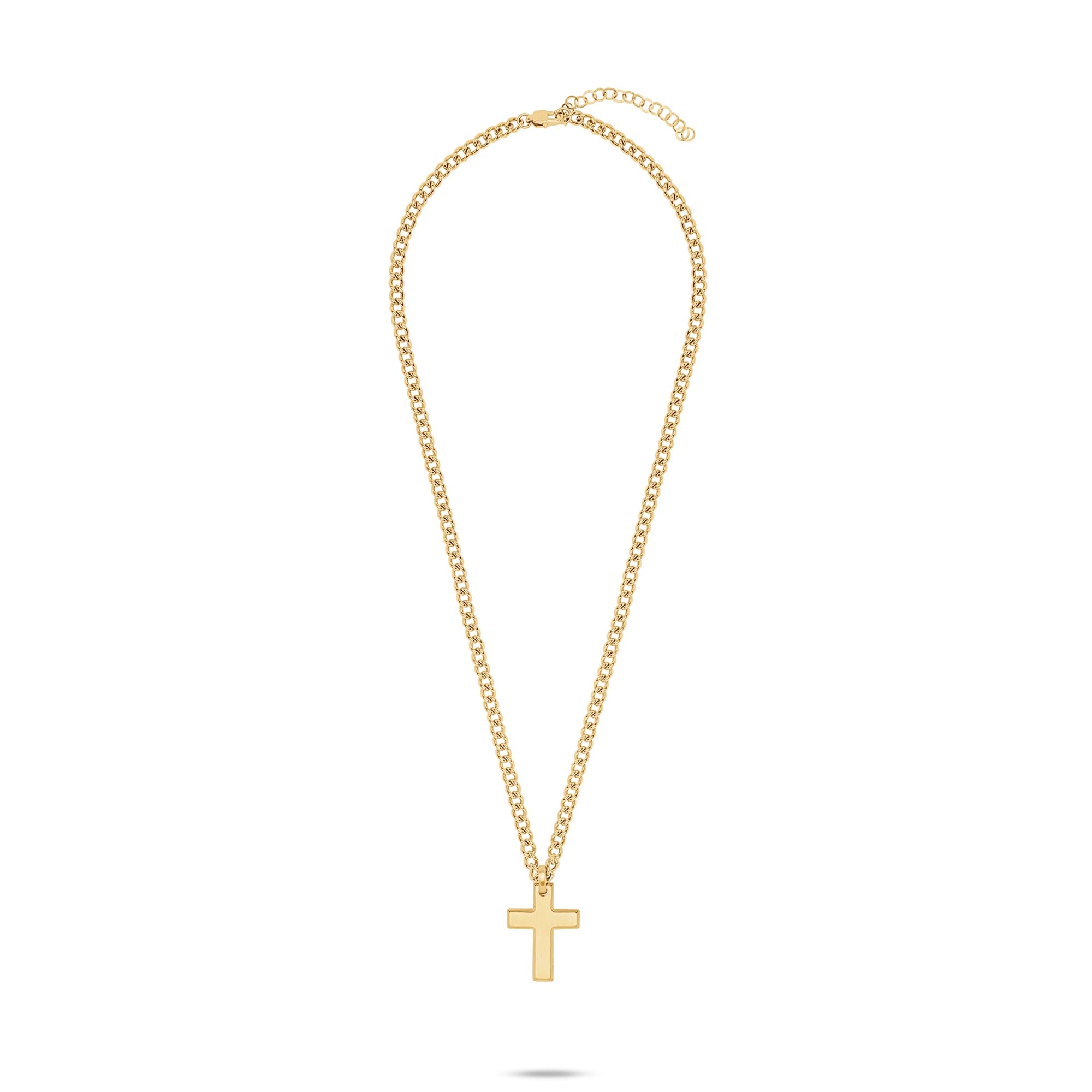 s.Oliver Halskette Edelstahl Kreuz Gold Geschenk
