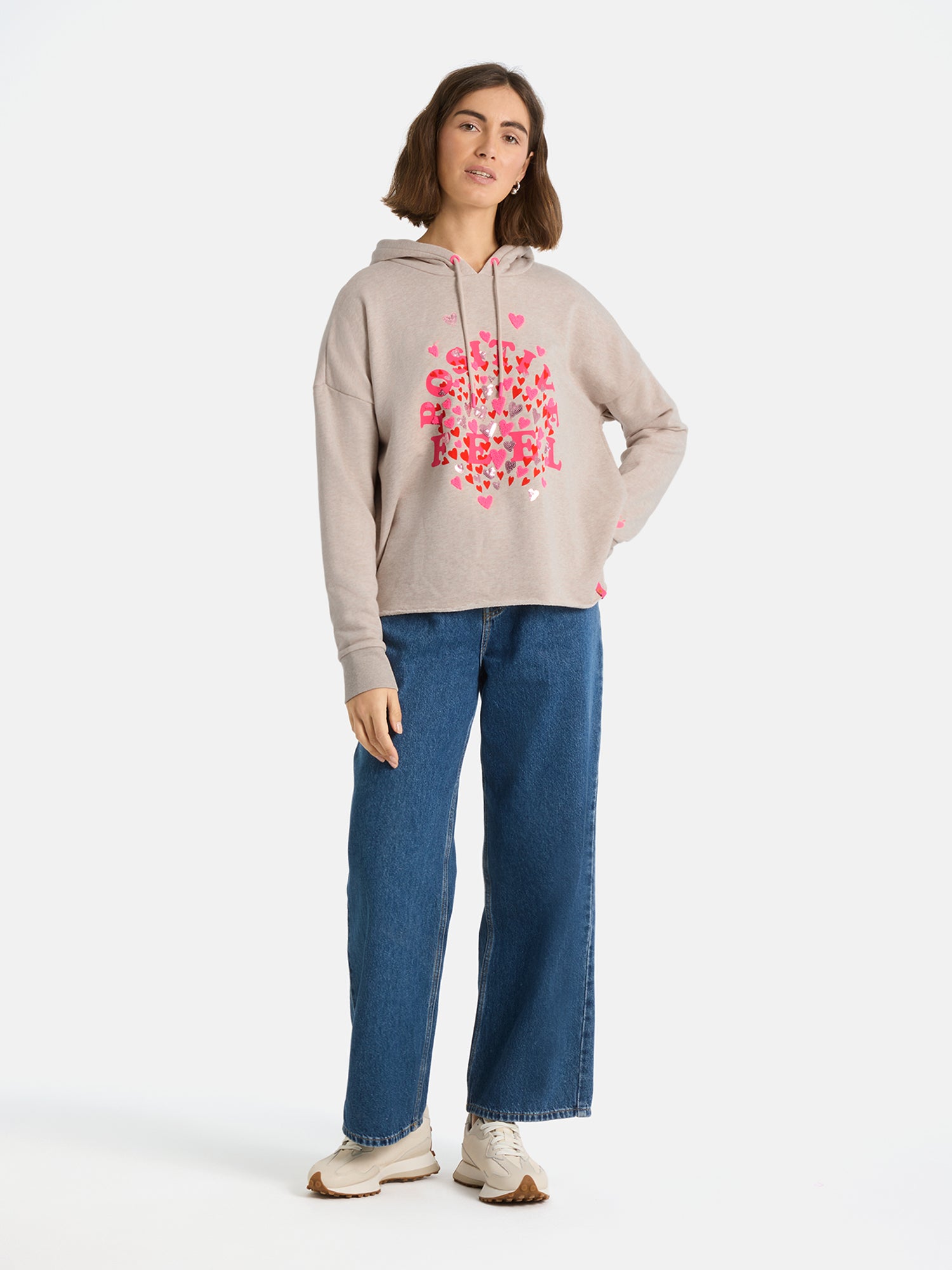 Lieblingsstück IzzyL Hoodie beige melange Baumwollmix