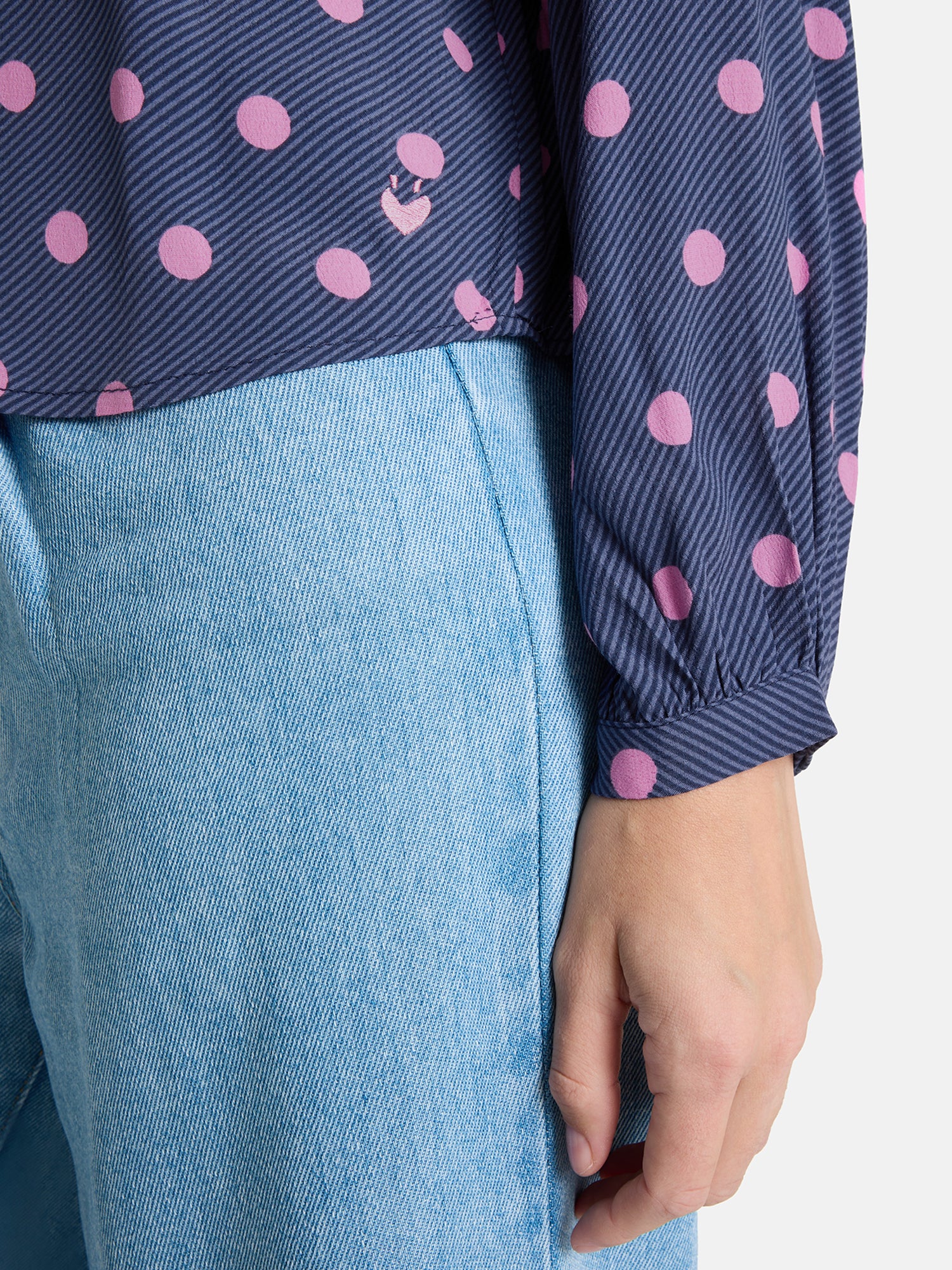 Lieblingsstück EdiliaL Bluse Viskose navy Gepunktet