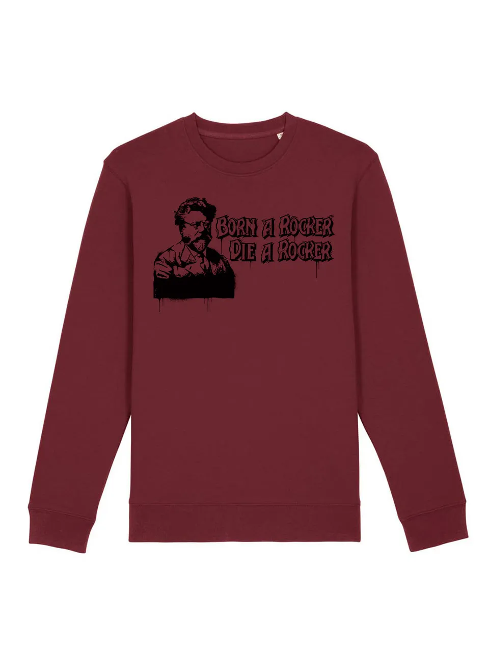 dna merch Born A Rocker Die A Rocker Sweatshirt Bio Unisex