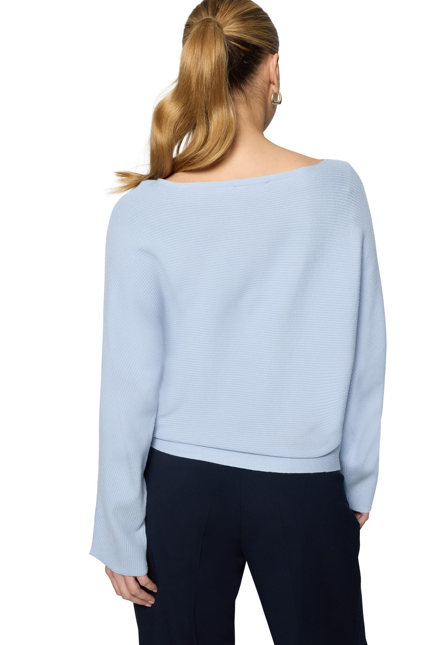 zero Strickpullover U-Boot-Ausschnitt Soft Chambray Gr.40