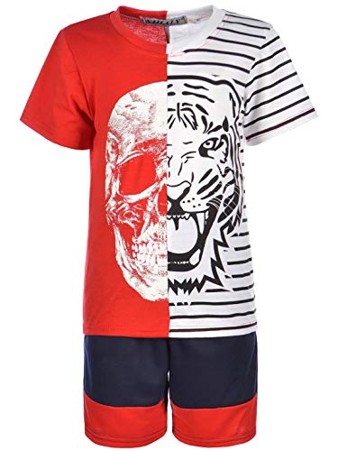 BEZLIT 30308 Set Jungen Schwarz-Rot Tiger 2-tlg