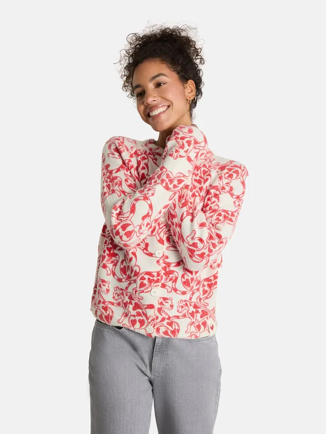 Lieblingsstück AitanaL Strickjacke offwhite Wollmix gemustert