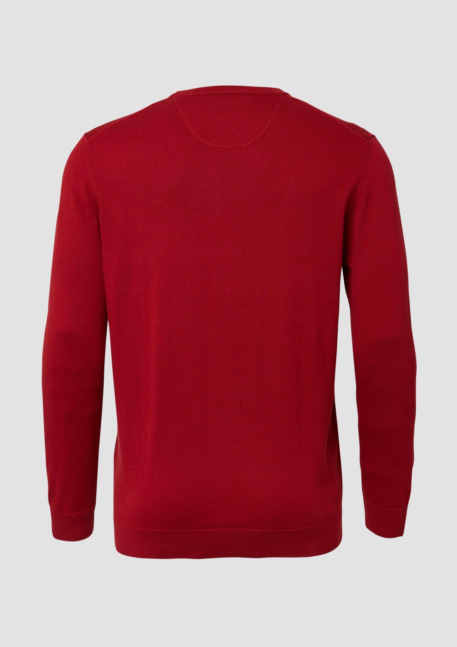 s.Oliver RED LABEL Crew Neck Big Size Pullover Blau aus Strick