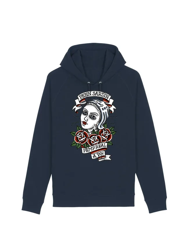 dna merch Penn Sardin Sardine Workers Kapuzenpullover Schwarz