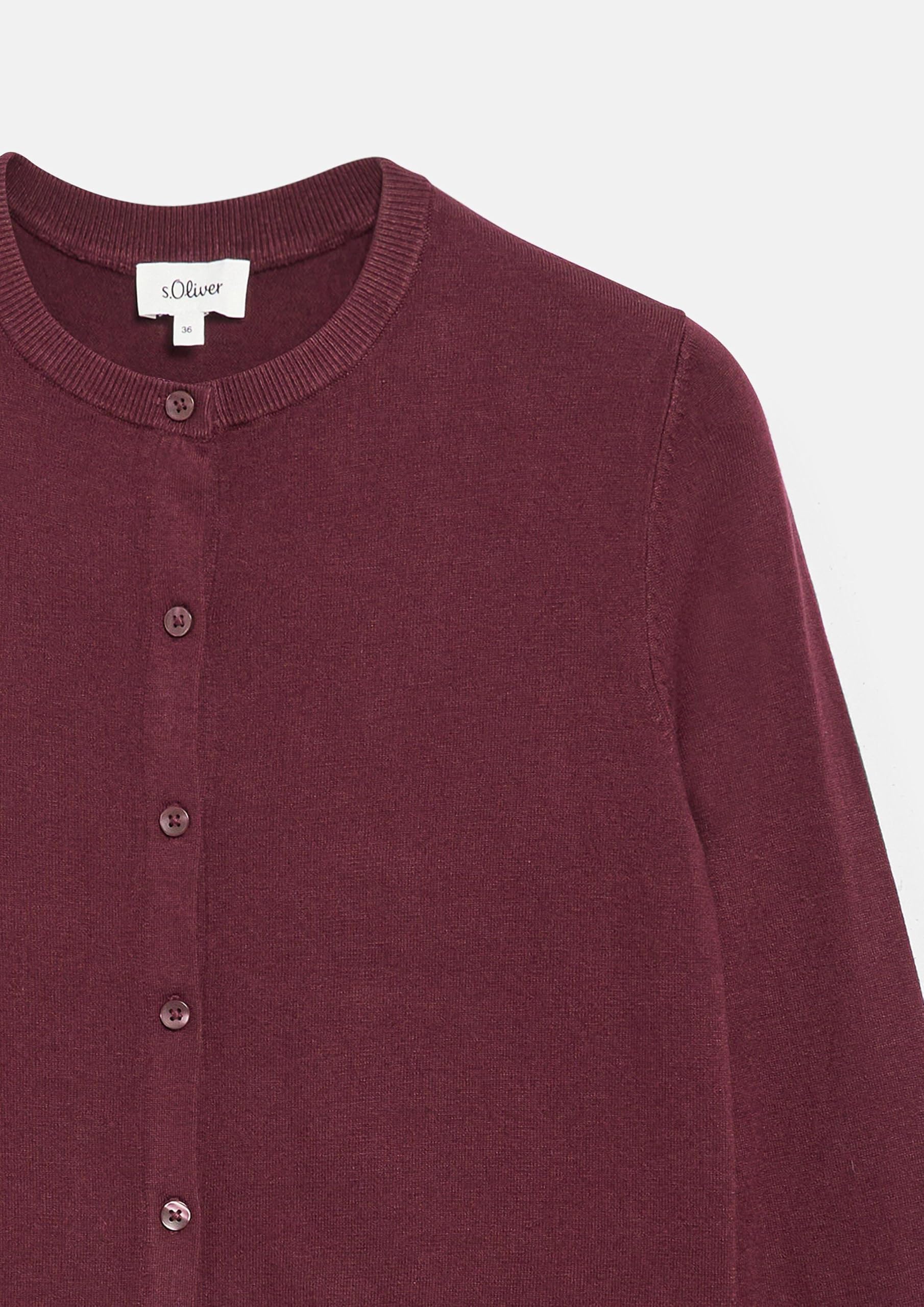 s.Oliver RED LABEL Strickjacke Bordeaux 34