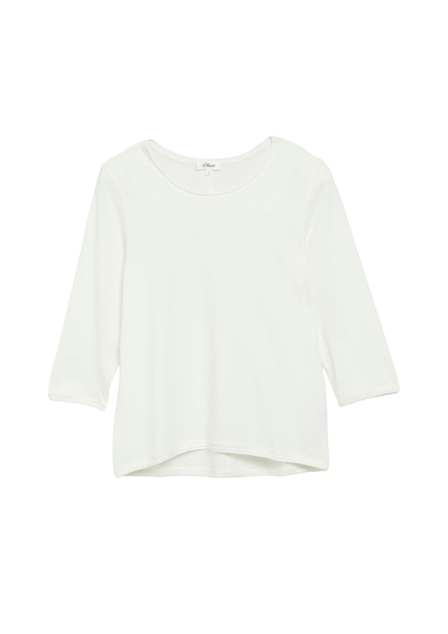 s.Oliver T-Shirt Relaxed Fit 3/4-Arm Schwarz