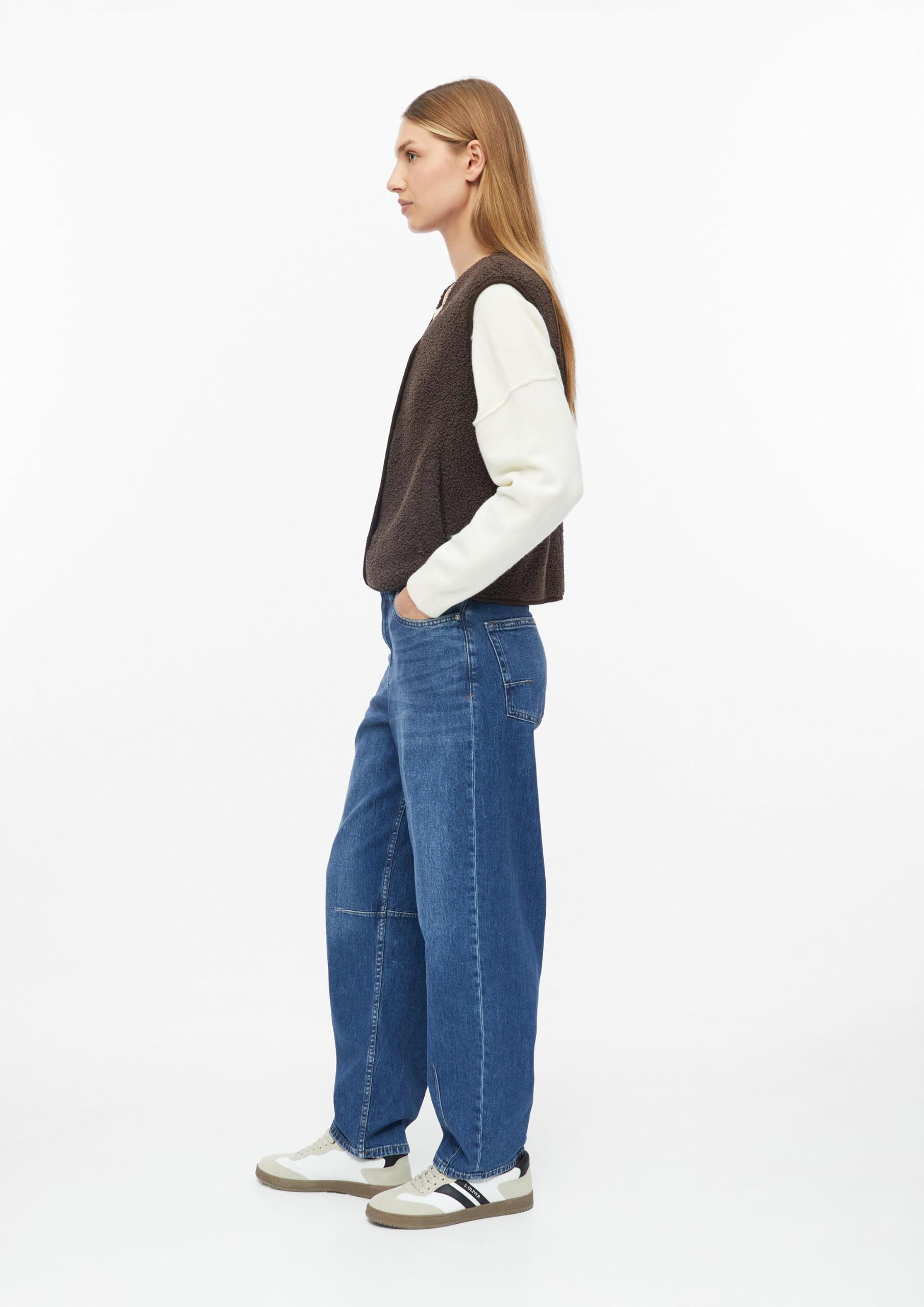 s.Oliver RED LABEL Teddy-Weste Relaxed Fit flauschig