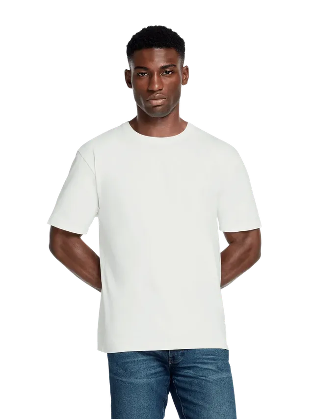 dna merch Premium Jersey T-Shirt Unisex Weiß Bio-Baumwolle