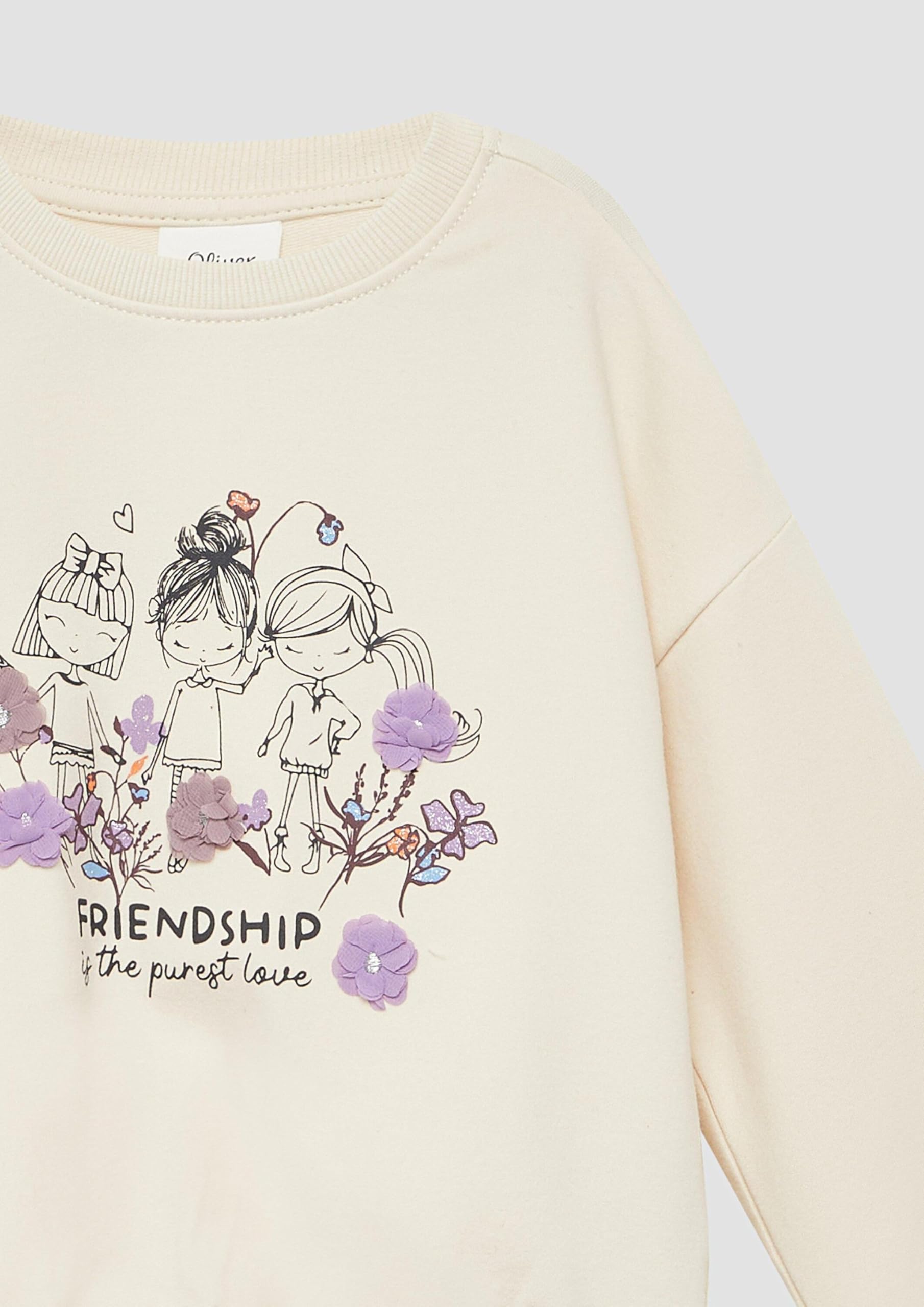 s.Oliver RED LABEL Sweatshirt 128-134 beige Oversized
