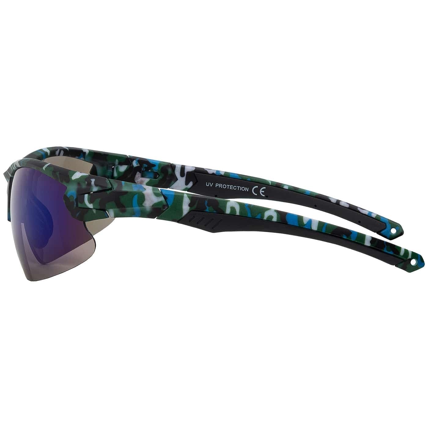 BEZLIT Sport Sonnenbrille Camouflage Blau UV400