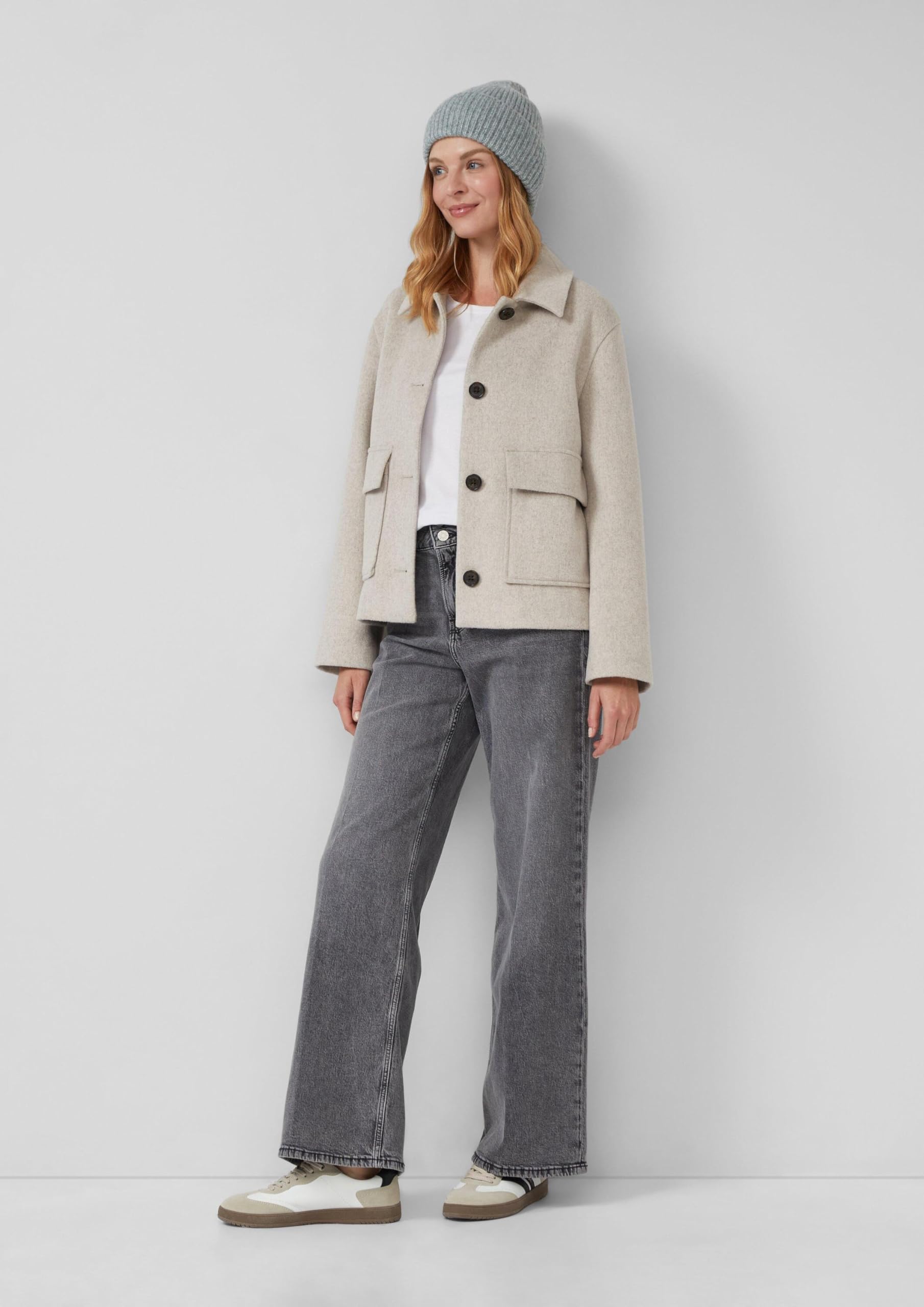 s.Oliver Strickmütze Wollmix Damen Winter