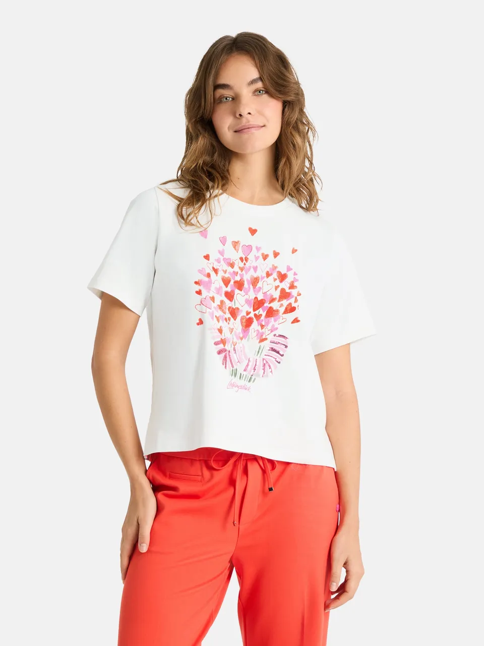 Lieblingsstück CarminaL T-Shirt offwhite mit Herzprint