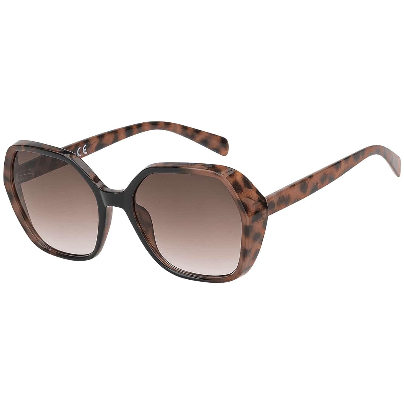 BEZLIT Oversize Sonnenbrille Leopard UV400