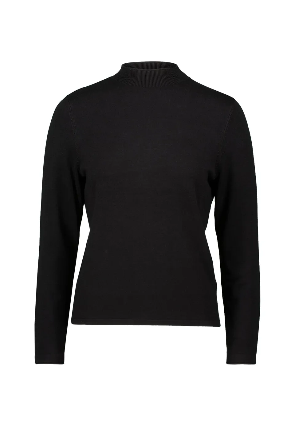 zero Feinstrickpullover hoher Kragen Black Beauty Gr.40