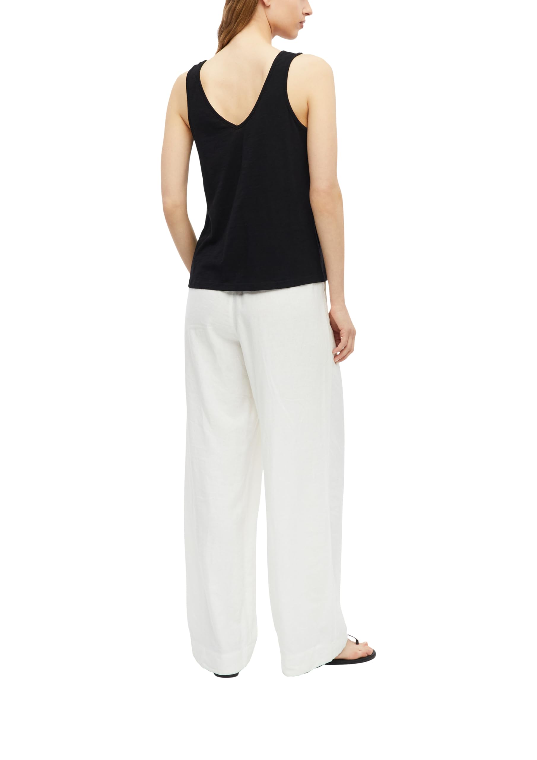 s.Oliver Red Label 2178732 Top V-Neck Weiß