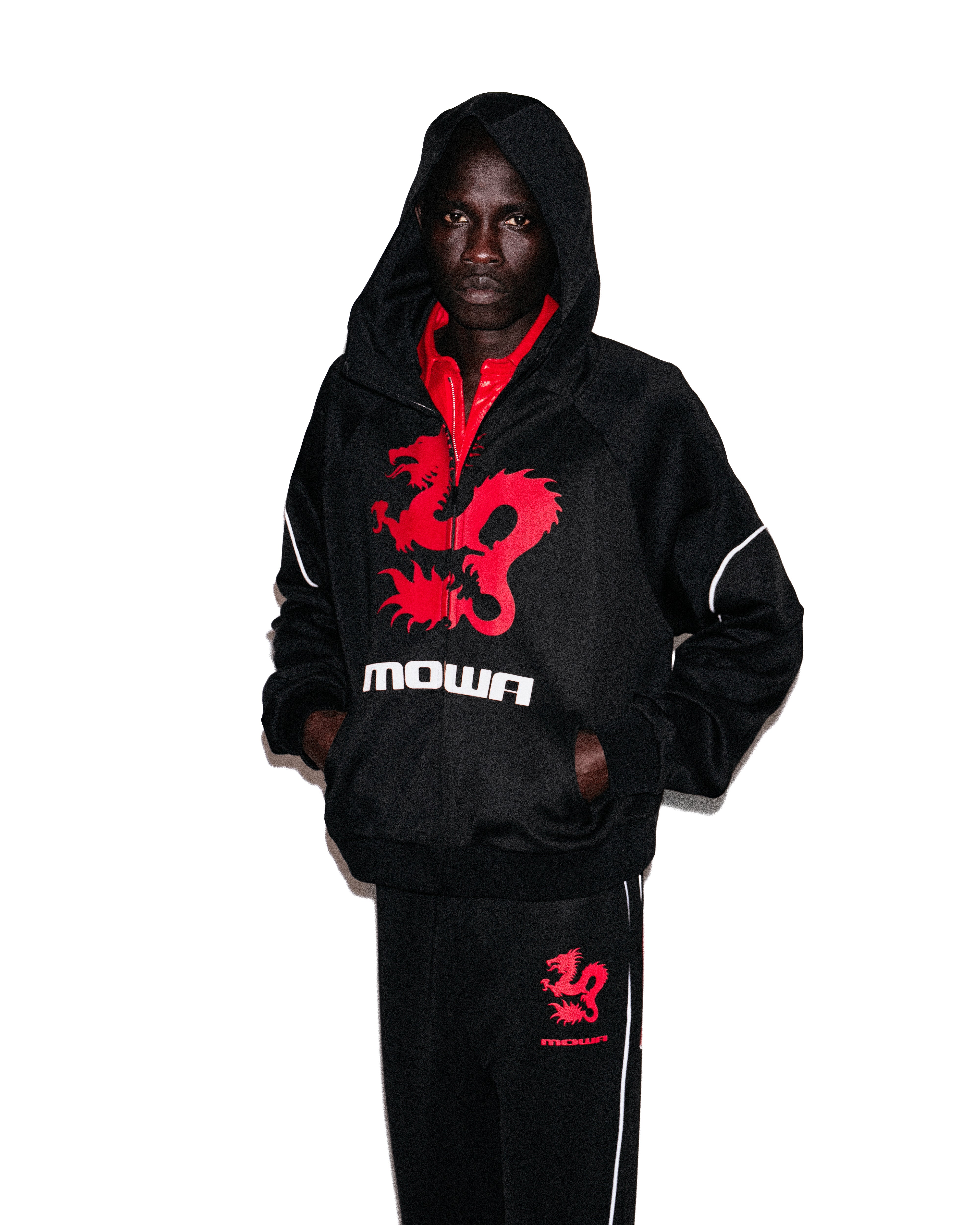 Mowalola Zushi Tracktop Trainingsoberteil Schwarz