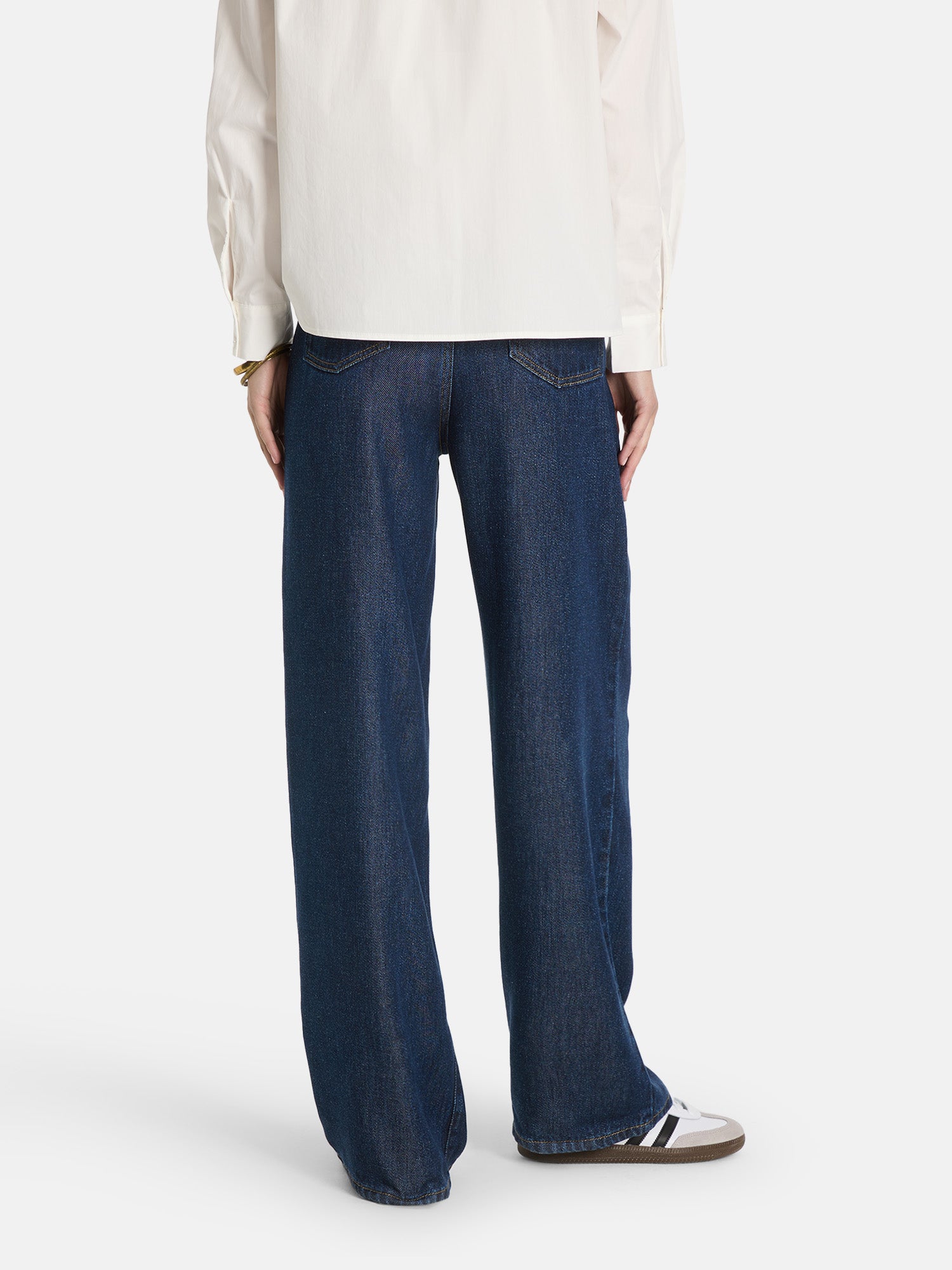 Lieblingsstück Jeanshose dark denim Lyocell Tunnelzug