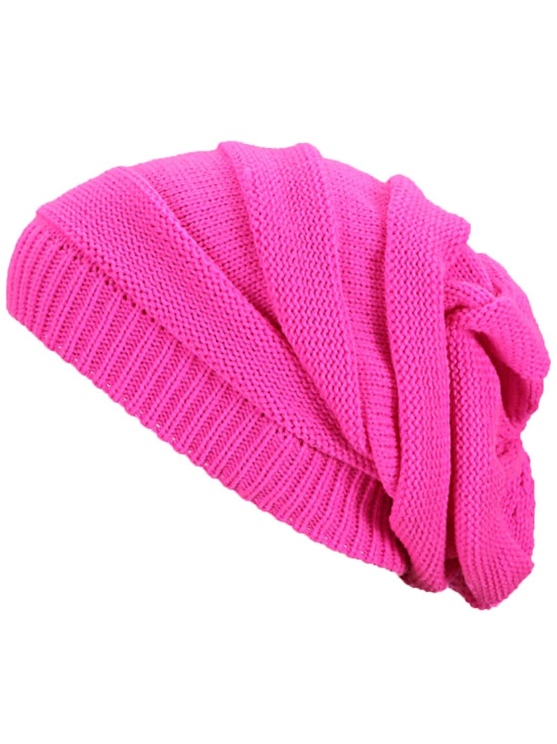 BEZLIT Damen Beanie Strickmütze Pink-Rosa stretch