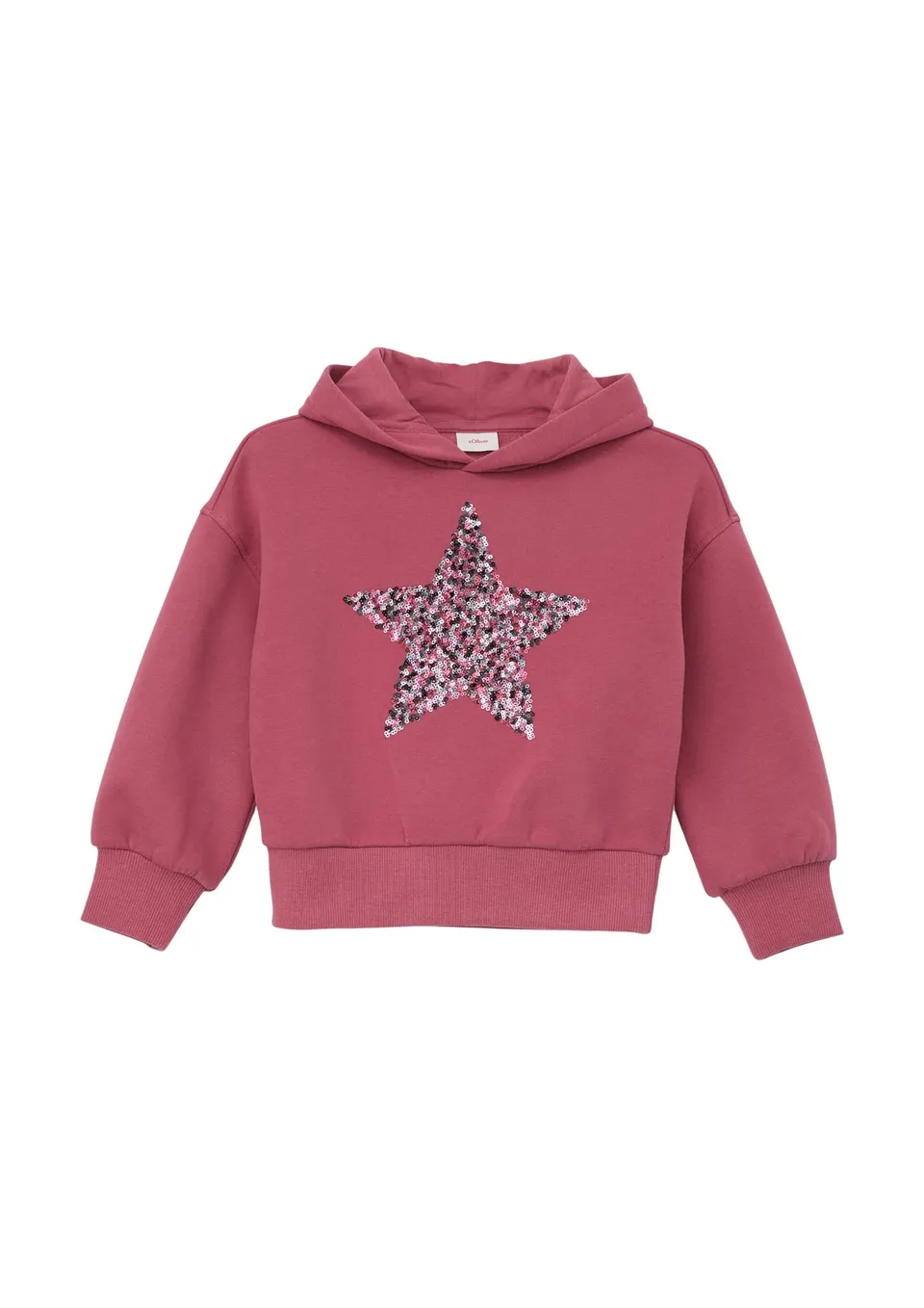 s.Oliver Junior Sweatshirt Pailletten-Stern Pink 92-98