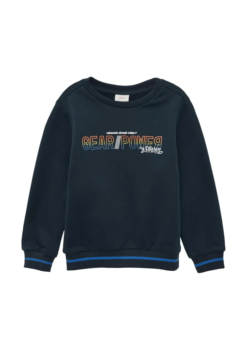 s.Oliver Junior Sweatshirt Schriftprint Gr. 92 Baumwolle