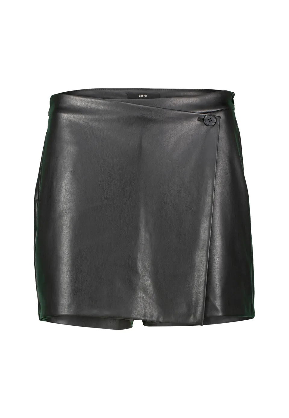 zero Skorts Lederoptik Gr.40 Black Beauty Schwarz